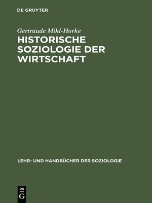 cover image of Historische Soziologie der Wirtschaft